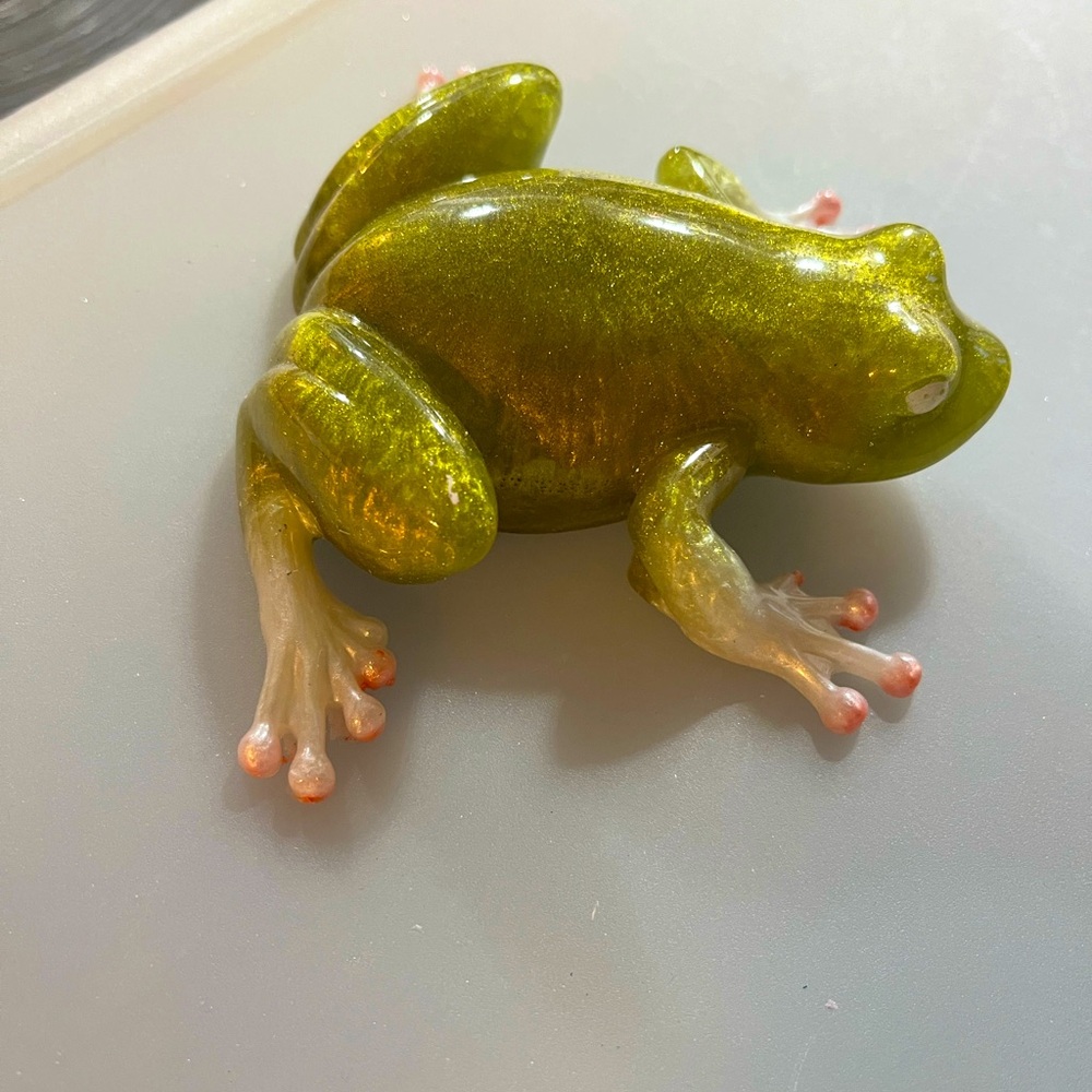 Frog, super cute epoxy, frog
